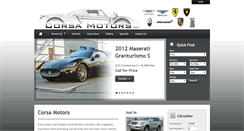 Desktop Screenshot of corsamotorsllc.com