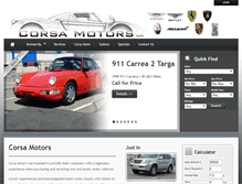 Tablet Screenshot of corsamotorsllc.com